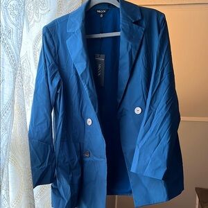 Misook Blue Blazer Classic Suit Jacket